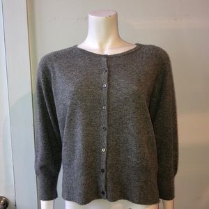 Jumper 1234- Grey Cashmere Cardigan